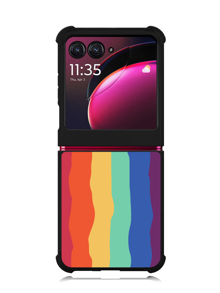 Pride Rainbow Stripes Motorola Moto Razr Plus 2023 , Moto Razr+ 2023 Case