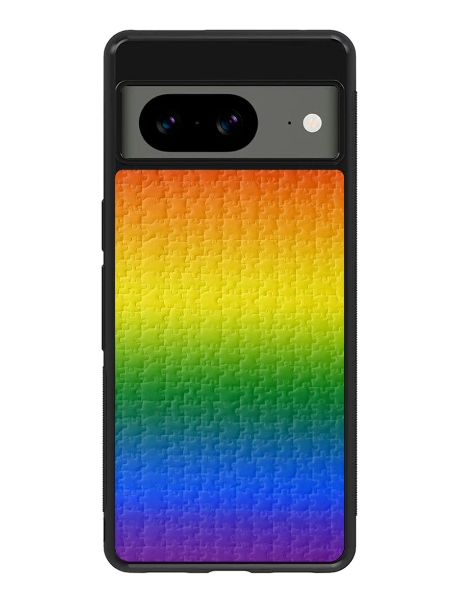 Puzzle Rainbow Google Pixel 8A Case QC8577