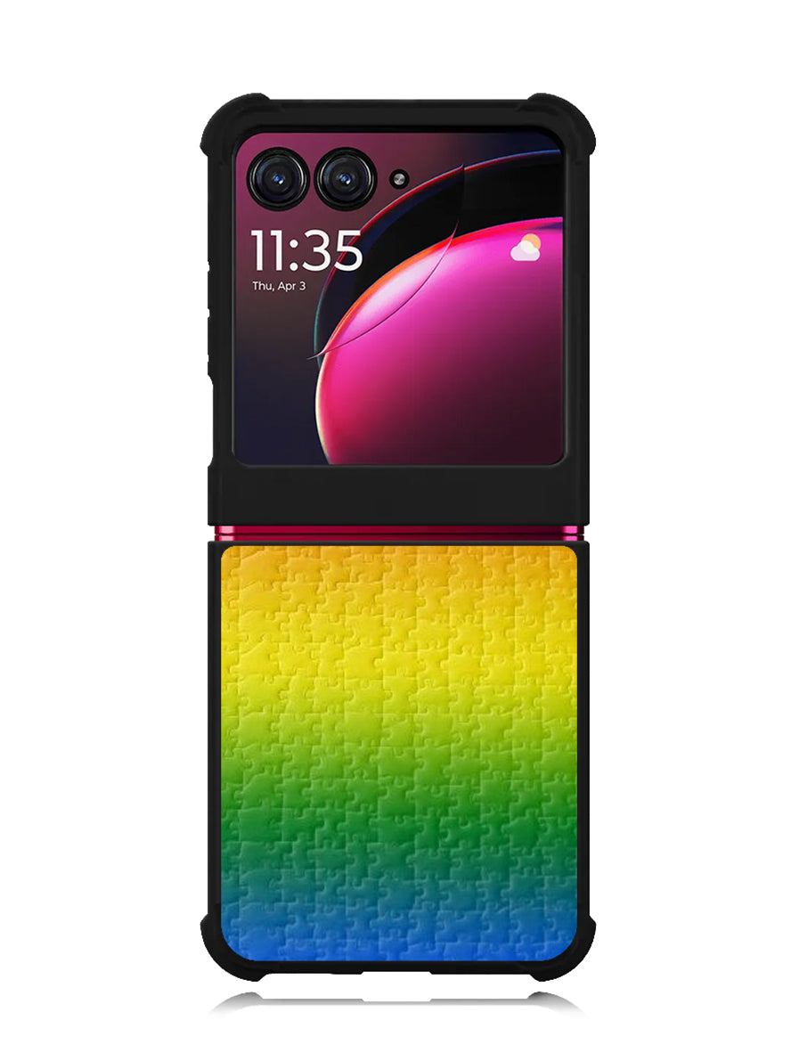Puzzle Rainbow Motorola Moto Razr Plus 2023 , Moto Razr+ 2023 Case OV8577
