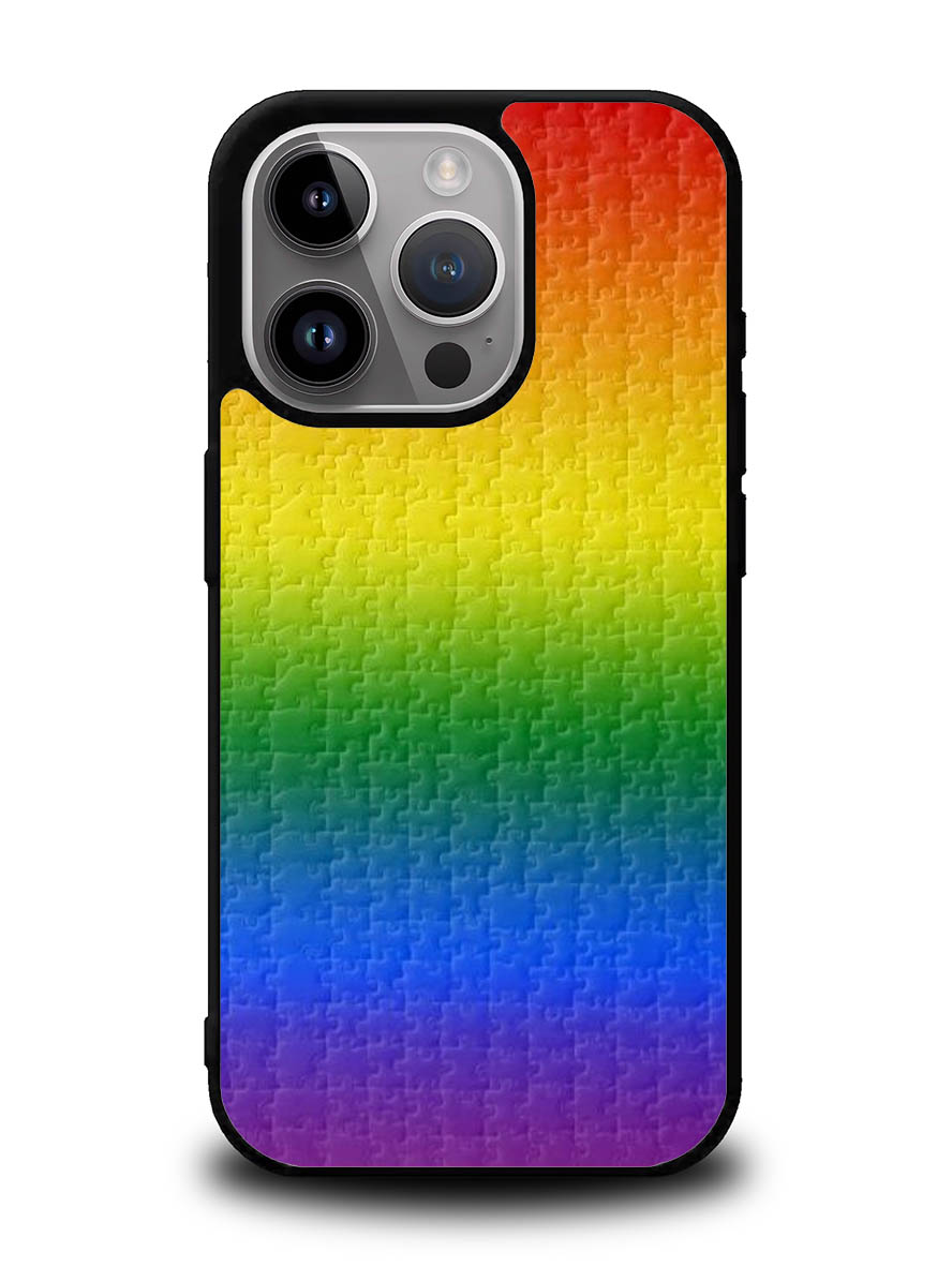 Puzzle Rainbow iPhone 16 Pro Case OV8577