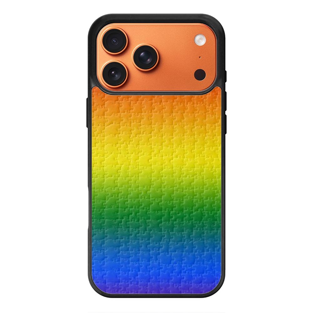 Puzzle Rainbow iPhone 17 Pro Max Case OV8577