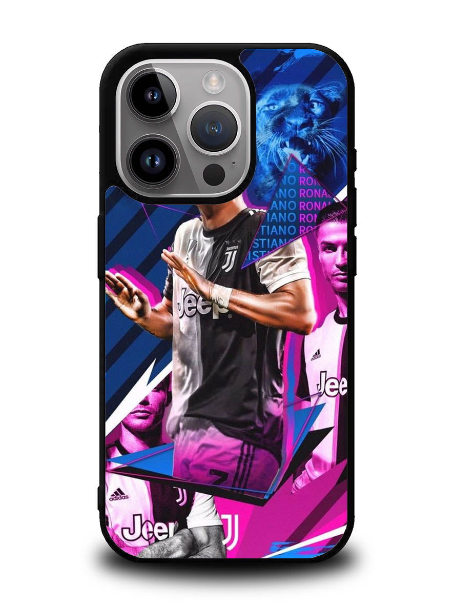 Ronaldo Tiger of Juventus iPhone 16 Pro Max Case QC8620