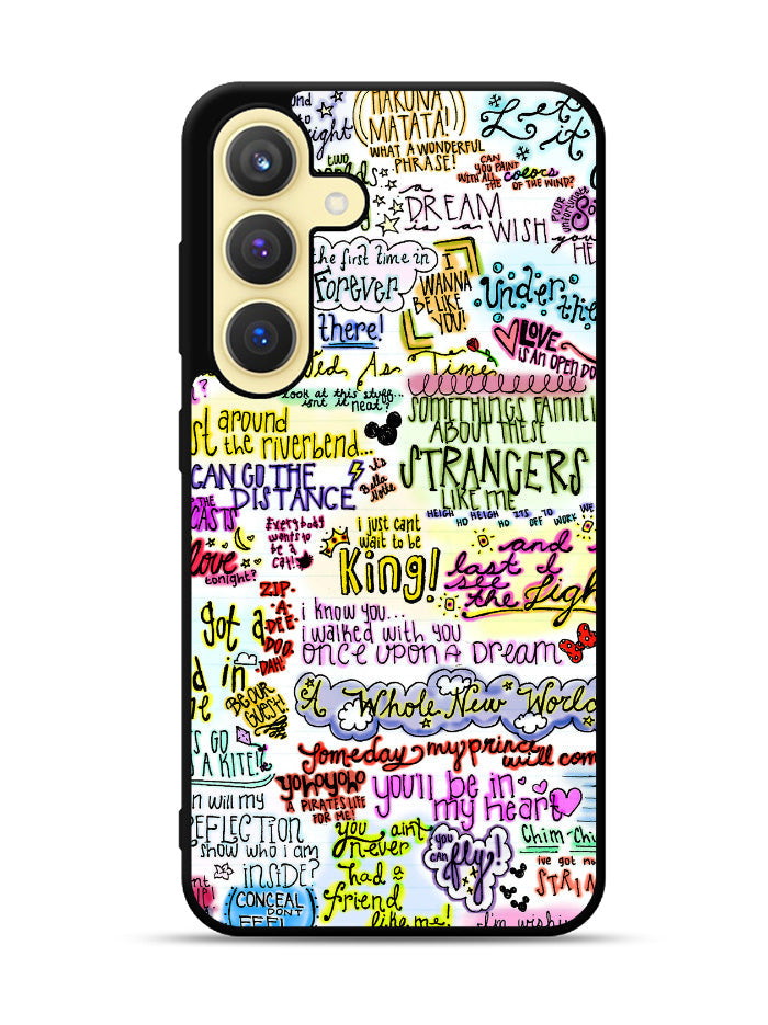 Disney Song Lyrics Samsung Galaxy S25 Plus 5G , Samsung Galaxy S25+ 5G Case OV4702