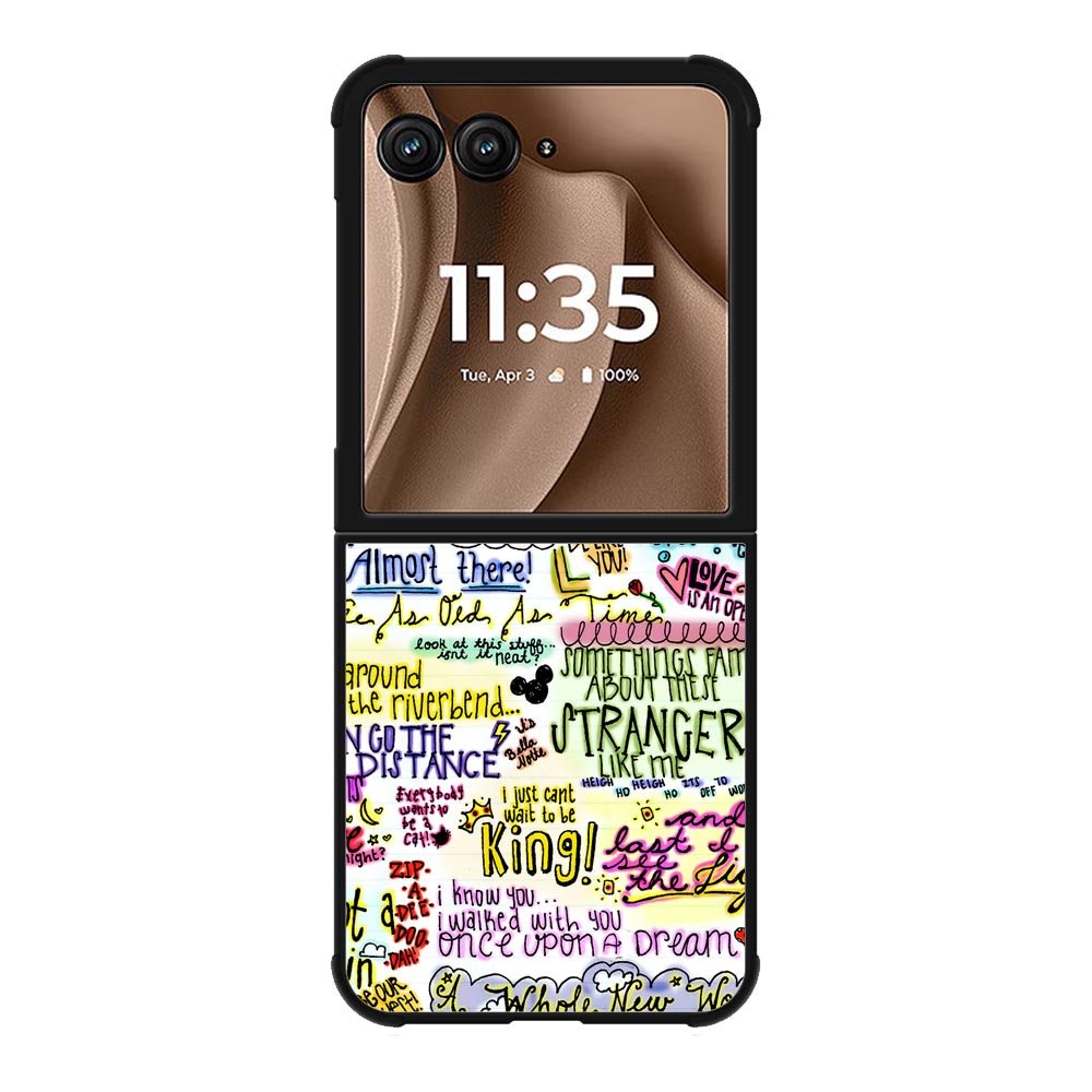 Disney Song Lyrics Motorola Moto RAZR Plus 2025 Case OV4702