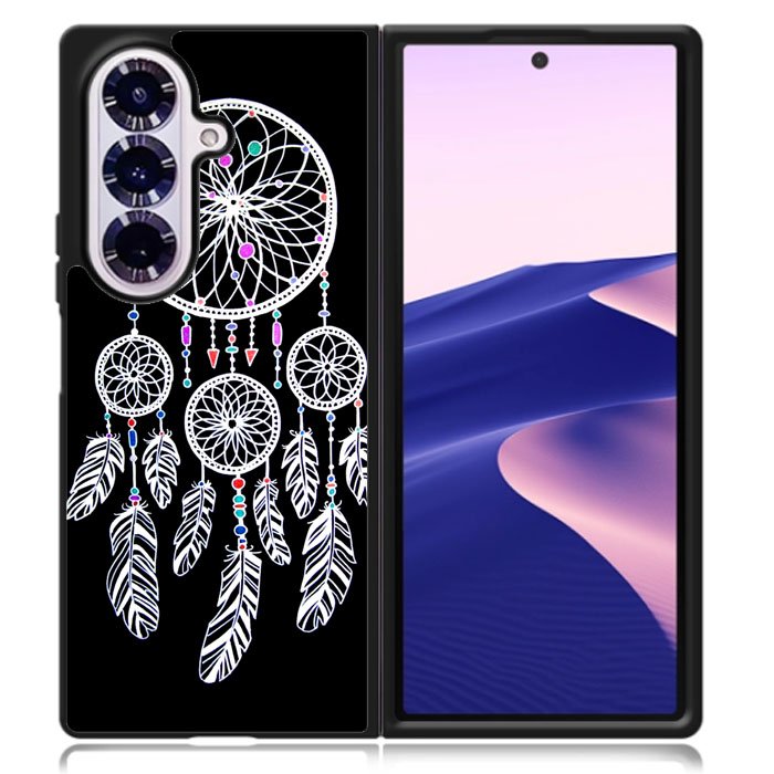 Black Dream Catcher Samsung Galaxy Z Fold 7 Case OV4163
