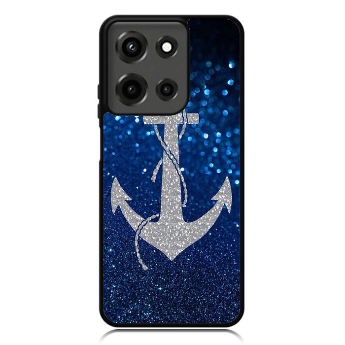 Blue Glitters Anchor Motorola Moto G 5G 2025 Case OV4188