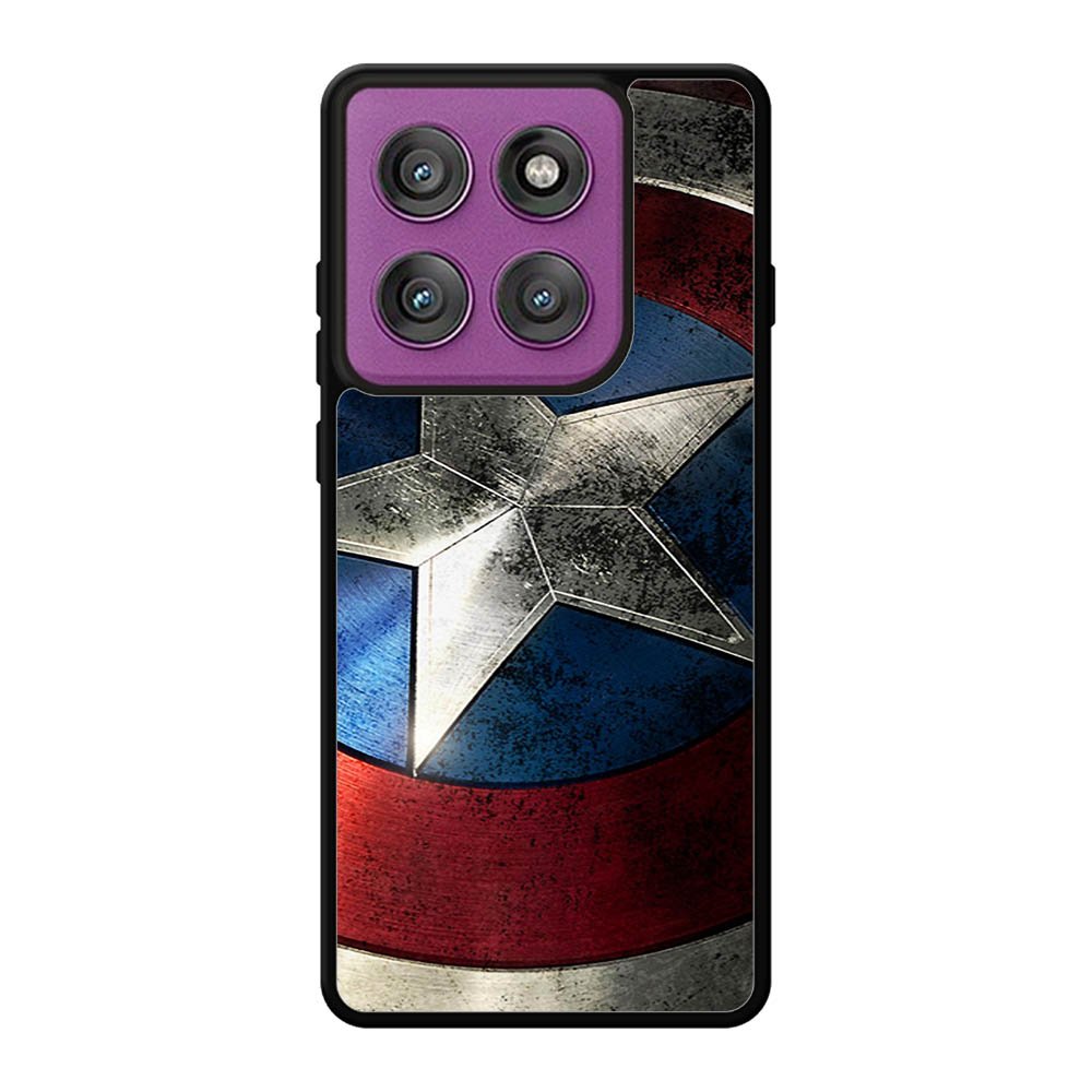 Captain America Shield Snap Motorola Moto Edge 60 Pro Case