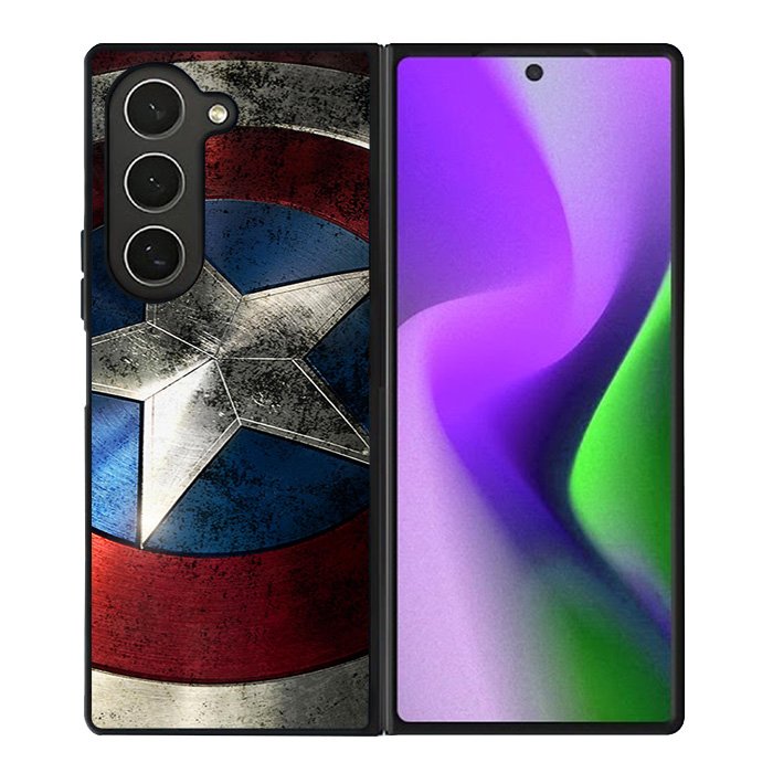 Captain America Shield Snap Samsung Galaxy Z Fold 6 Case