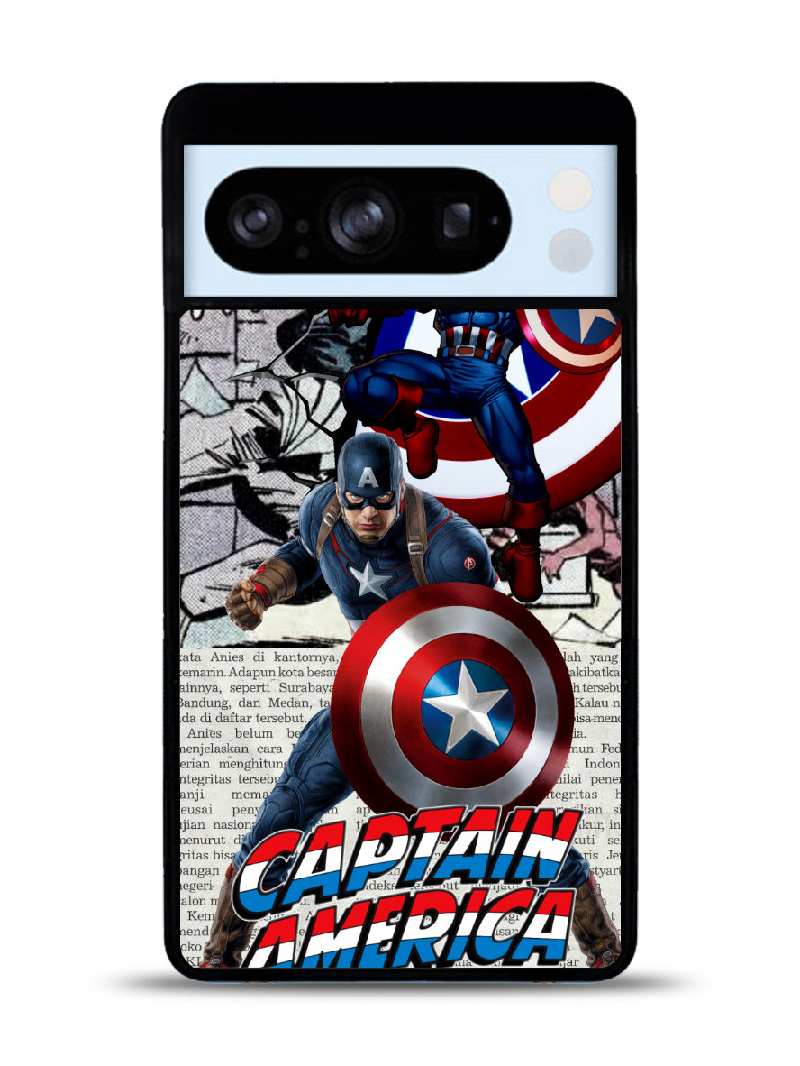 Captain America Marvel DC Comics Google Pixel 8 Pro Case QC4377
