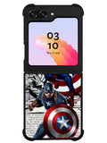 Captain America Marvel DC Comics Samsung Galaxy Z Flip 5 5G 2023 Case OV4377