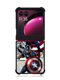 Captain America Marvel DC Comics Motorola Moto Razr Plus 2023 , Moto Razr+ 2023 Case OV4377