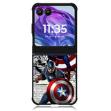 Captain America Marvel DC Comics Motorola Moto Razr Plus 2024 , Moto Razr+ 2024 Case OV4377