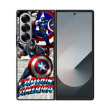 Captain America Marvel DC Comics Samsung Galaxy Z Fold 7 5G Case QC4377