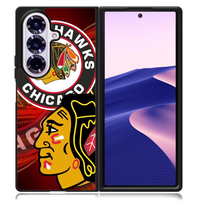 Chicago Blackhawks Logo Samsung Galaxy Z Fold 7 Case OV4462