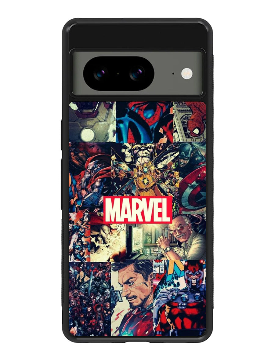 Marvel Comic Heroes Google Pixel 8 Case QC3351