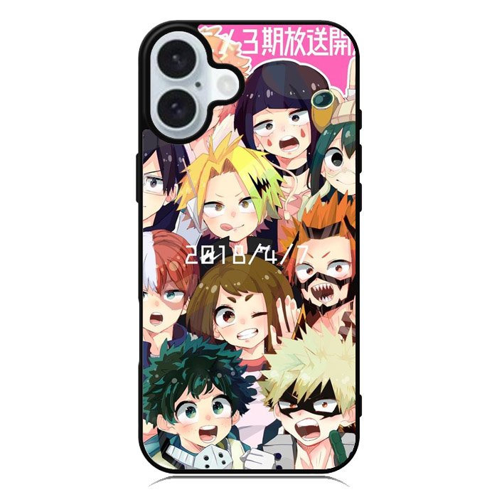 My hero academia iPhone 16 Case QC3163
