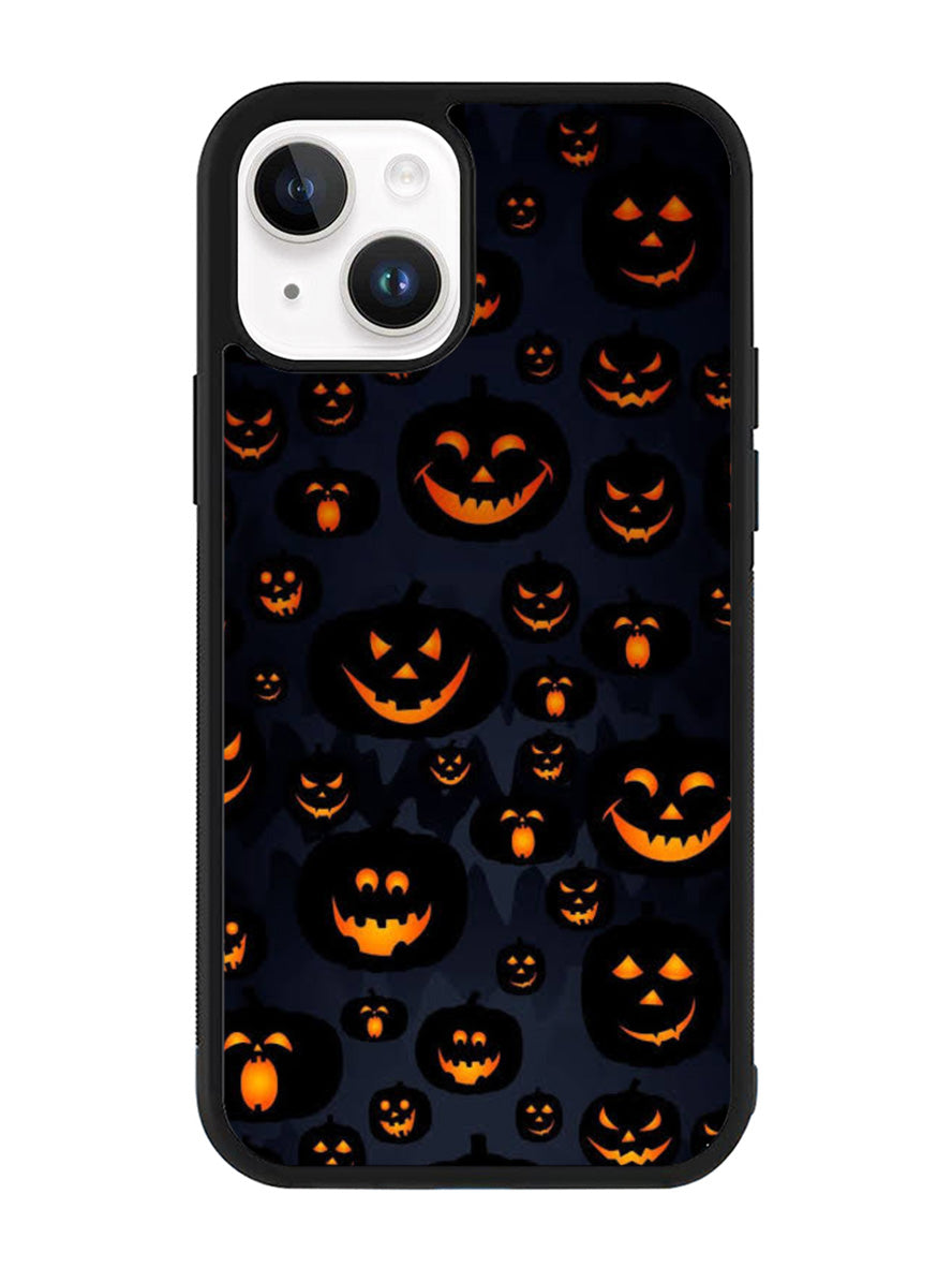 Scary Halloween Pumpkin Masks iPhone 14 Plus Case QC2654