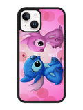 Stitch Pink And Blue iPhone 15 Plus Case OV2345