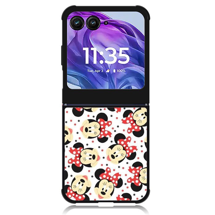Disney Minnie Mouse Face Cute Motorola Moto Razr Plus 2024 , Moto Razr+ 2024 Case OV4705
