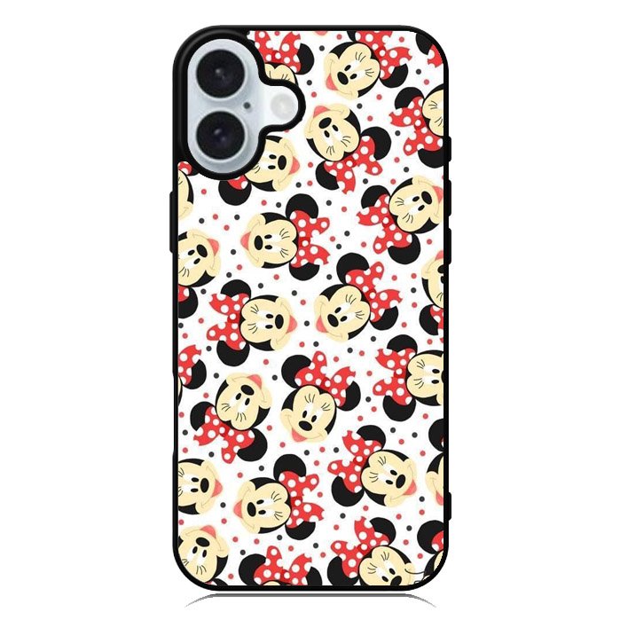 Disney Minnie Mouse Face Cute iPhone 16 Plus Case QC4705