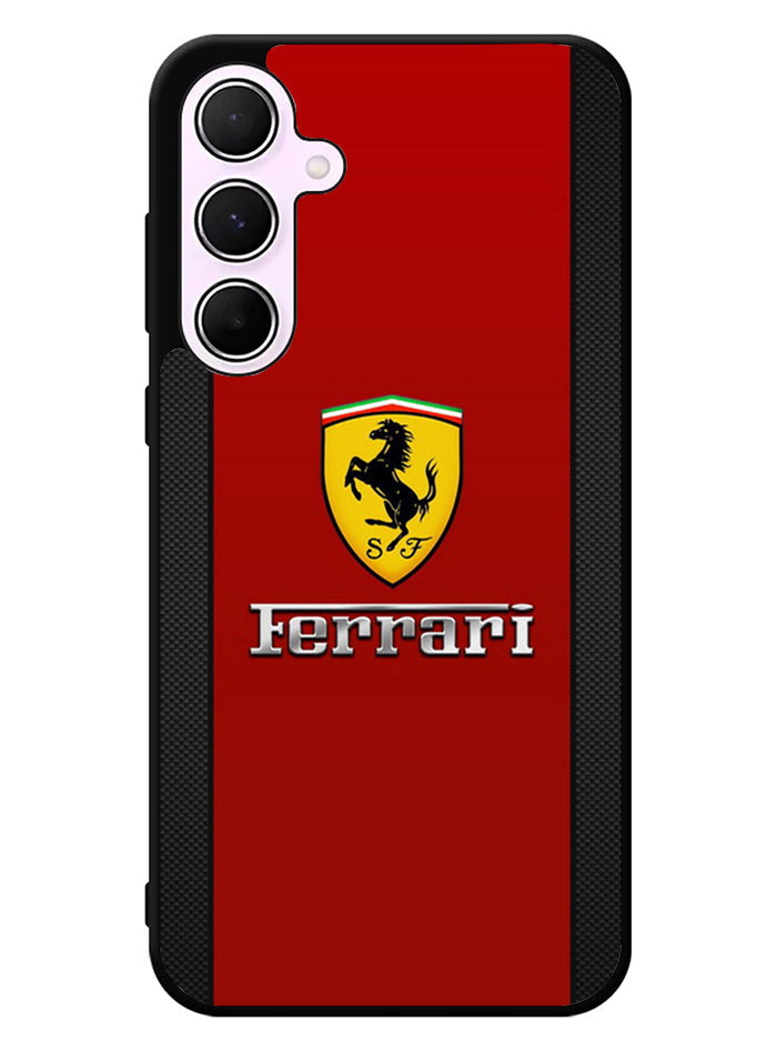 Ferrari Chrome Logo Samsung Galaxy A35 5G Case