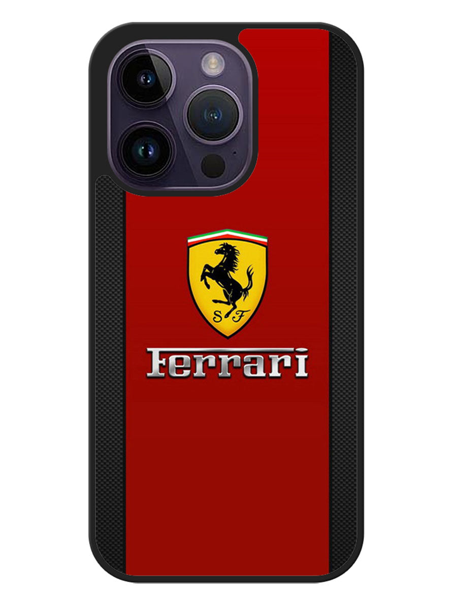 Ferrari Chrome Logo iPhone 14 Pro Case OV4831