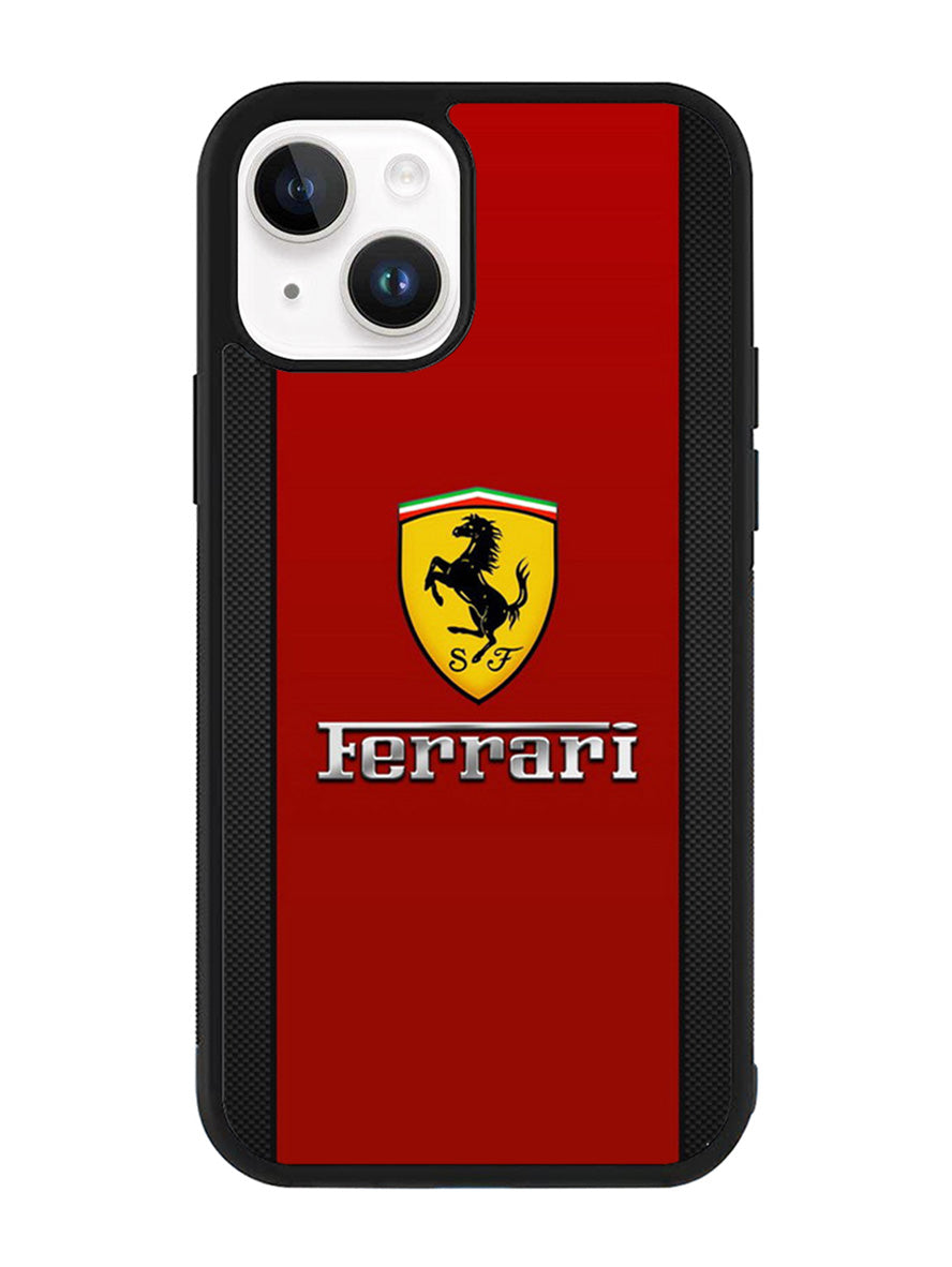 Ferrari Chrome Logo iPhone 15 Plus Case OV4831
