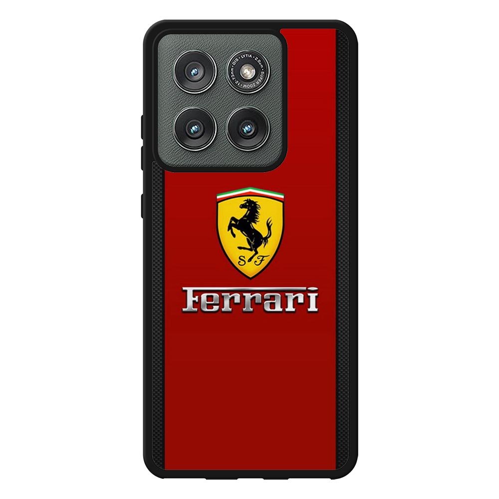 Ferrari Chrome Logo Motorola Moto Edge 2025 Case