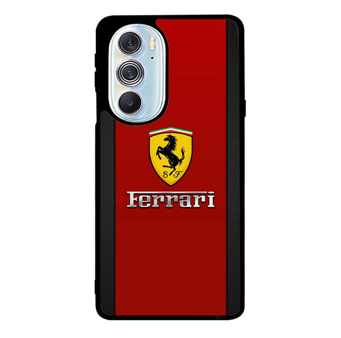 Ferrari Chrome Logo Motorola Moto Edge 2022 Case