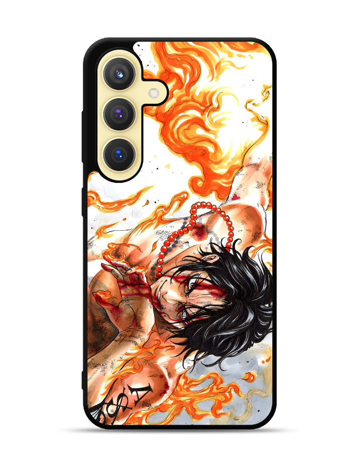 One Piece Fire Samsung Galaxy S25 Plus 5G , Samsung Galaxy S25+ 5G Case OV2985
