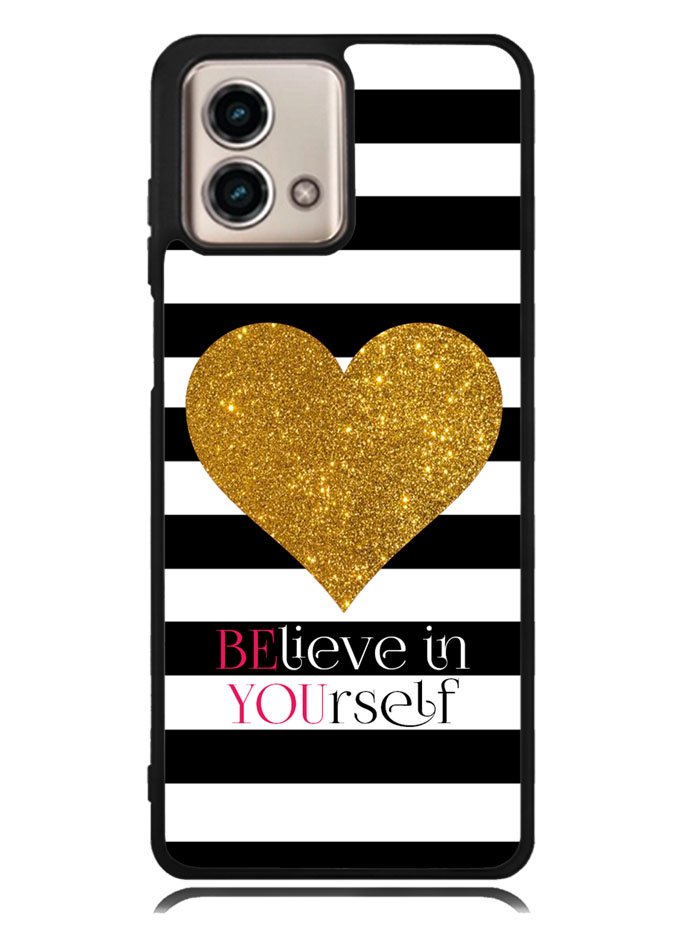 Stripes gold heart Motorola Moto G Stylus 5G 2023 Case OV2313