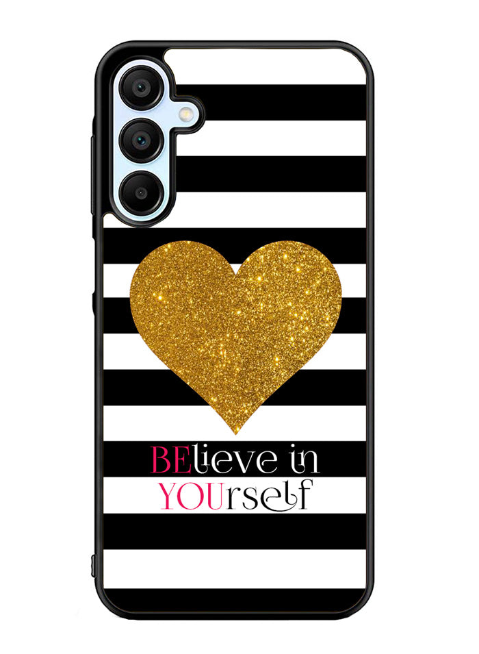 Stripes gold heart Samsung Galaxy A35 5G Case OV2313