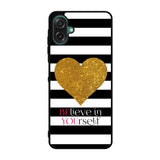 Stripes gold heart Samsung Galaxy A07 Case OV2313