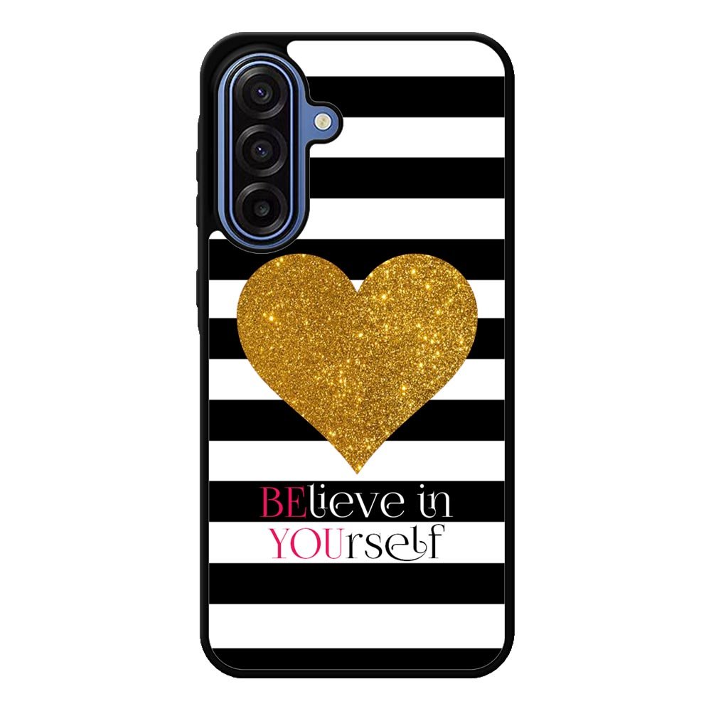 Stripes gold heart Samsung Galaxy A17 Case OV2313