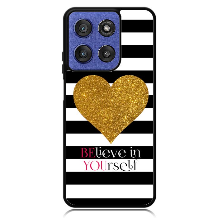 Stripes gold heart Motorola Moto G Stylus 5G 2025 Case OV2313