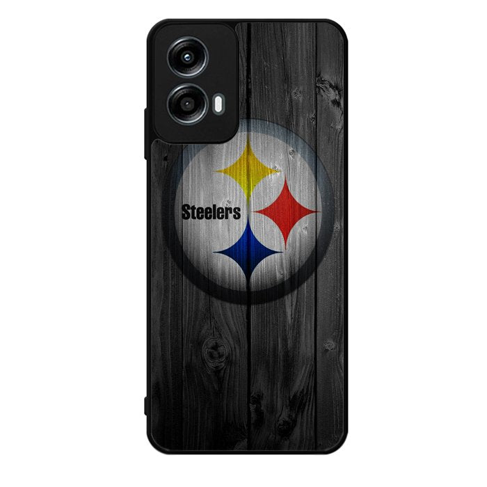 Pittsburgh Steelers Wood Motorola Moto G Play 2024 Case OV2863