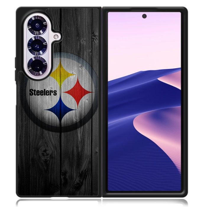 Pittsburgh Steelers Wood Samsung Galaxy Z Fold 7 Case OV2863