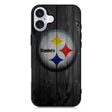 Pittsburgh Steelers Wood iPhone 16 Case QC2863