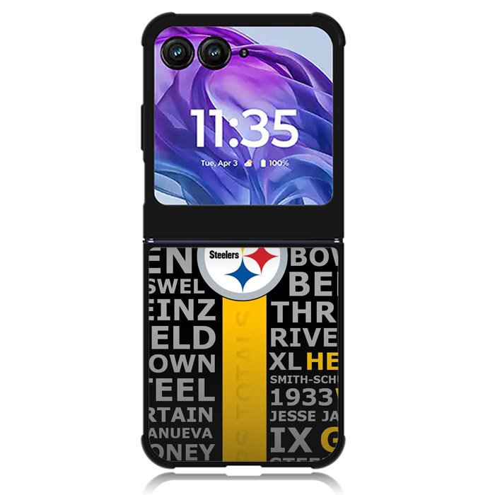 Pittsburgh Steelers Name Motorola Moto Razr Plus 2024 , Moto Razr+ 2024 Case OV2884