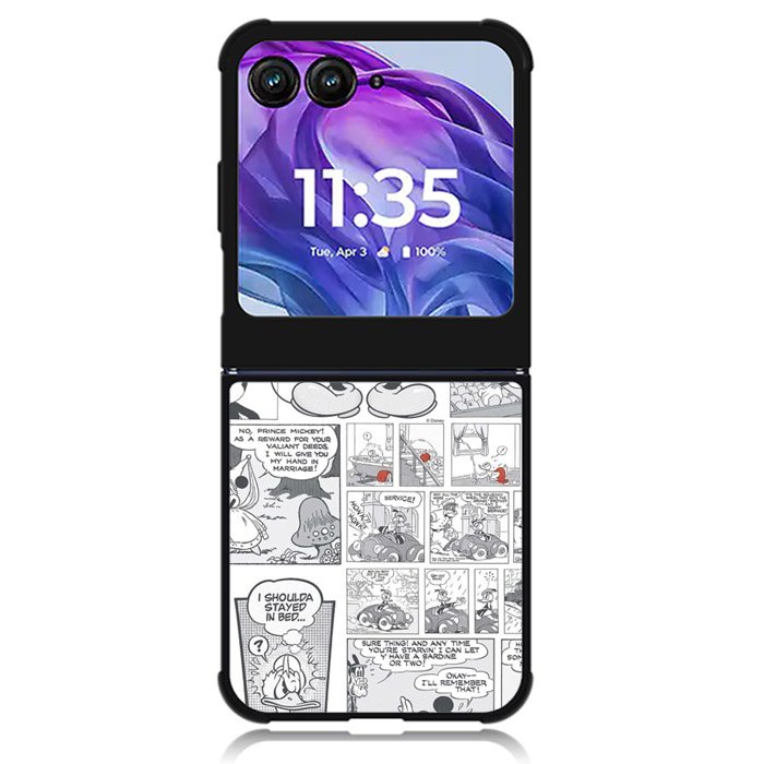 Disney Mickey Comic Cartoon Childrens Motorola Moto Razr Plus 2024 , Moto Razr+ 2024 Case OV4715