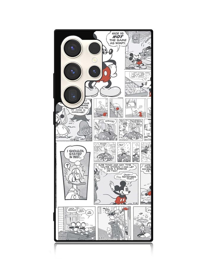 Disney Mickey Comic Cartoon Childrens Samsung Galaxy S25 Ultra 5G Case QC4715
