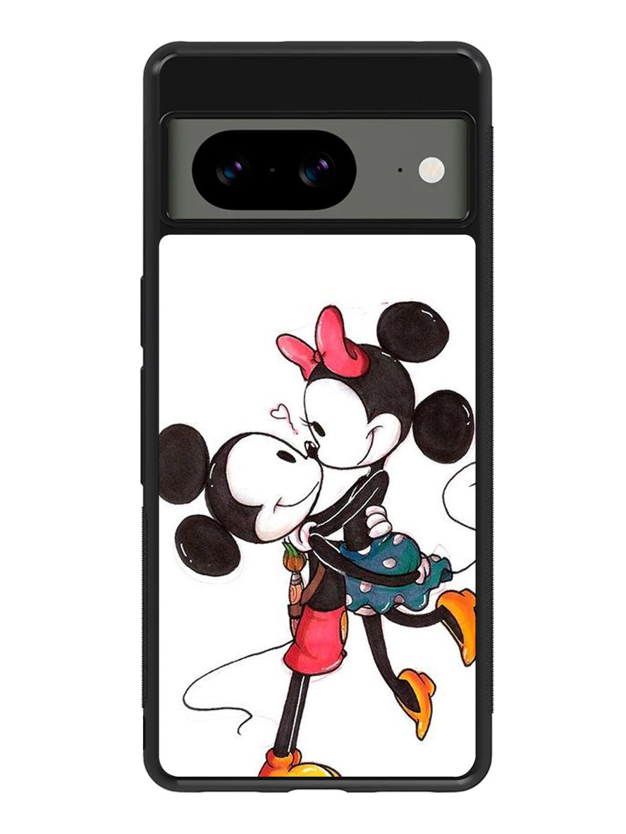 Romantic Couple Mickey Mouse Google Pixel 8 Case QC2666