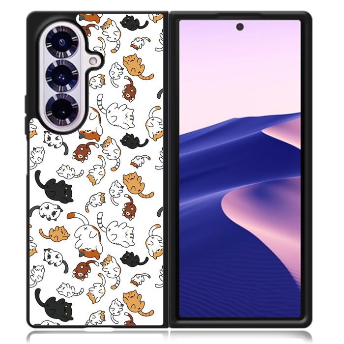 Adorable cat Samsung Galaxy Z Fold 7 Case OV3724