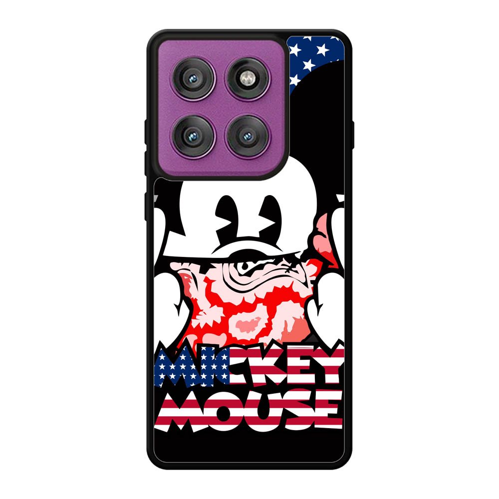 Mickey Mouse America Flag Motorola Moto Edge 60 Pro Case QC3267
