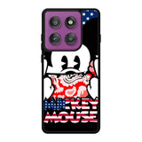 Mickey Mouse America Flag Motorola Moto Edge 60 Pro Case QC3267