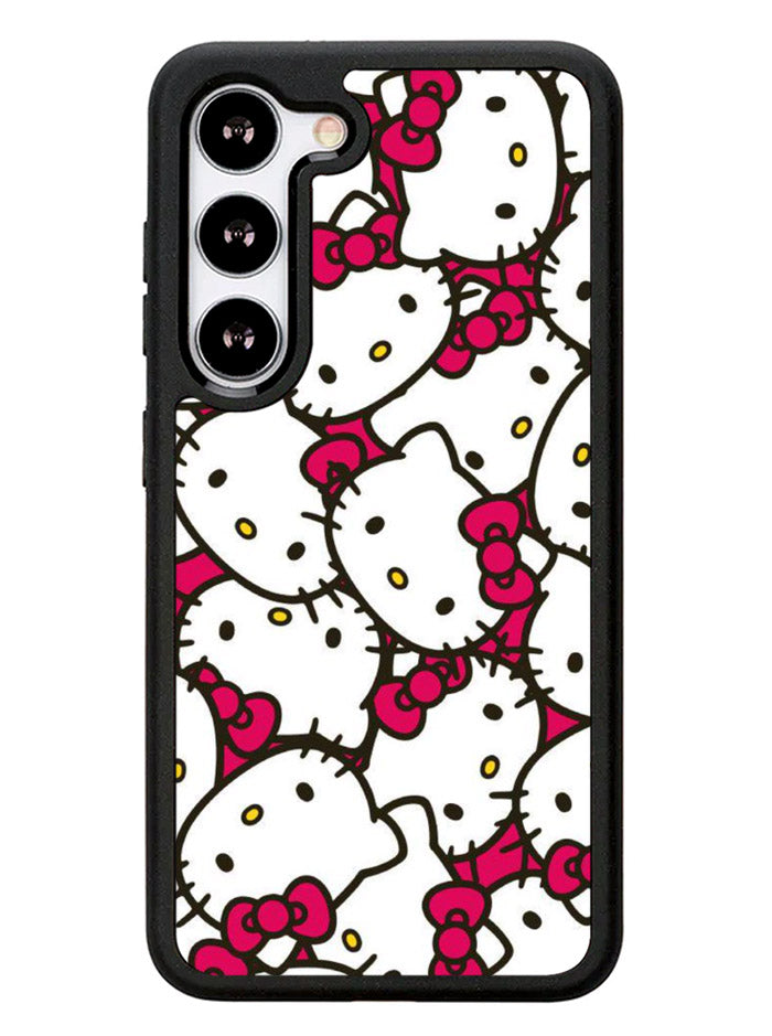 Hello Kitty Face Pattern Samsung Galaxy S23 5G Case