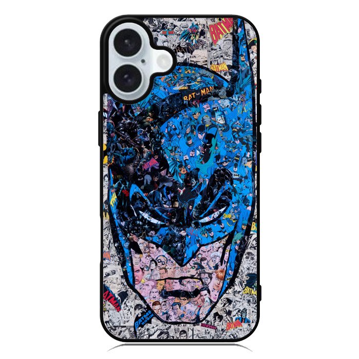 Mozaic Batman Comic iPhone 16 Case QC3191