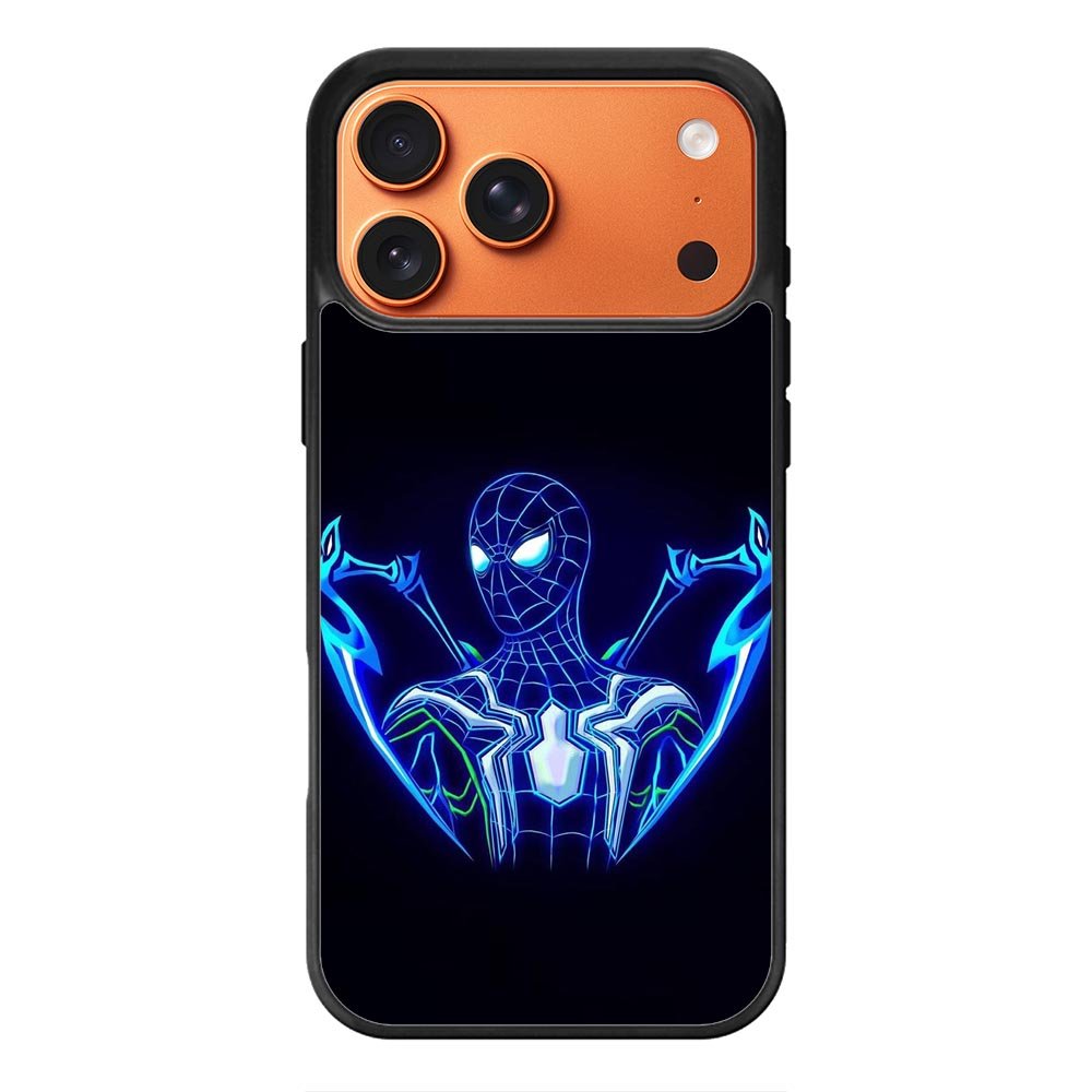 Spiderman Neon Blue iPhone 17 Pro Max Case OV2480