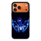 Spiderman Neon Blue iPhone 17 Pro Case OV2480