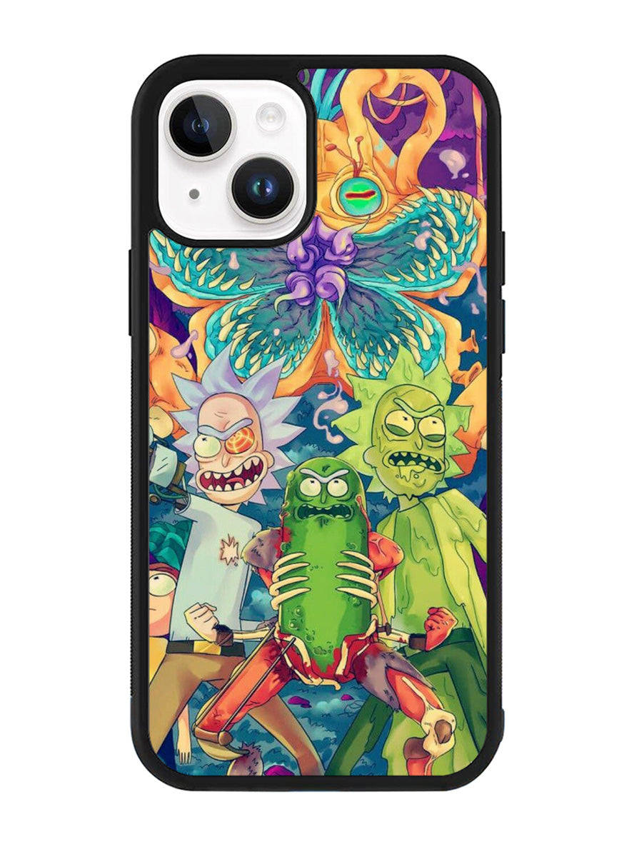Rick Sanchez With Pickles iPhone 14 Plus Case QC2699